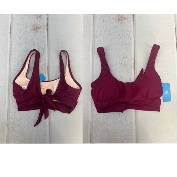 NWT Bikini Top Design with Ruched and Square Neck Tank SIZE M - Picture 14 of 17